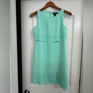 White House Black Market Green Sheath Midi Dress, size 0P